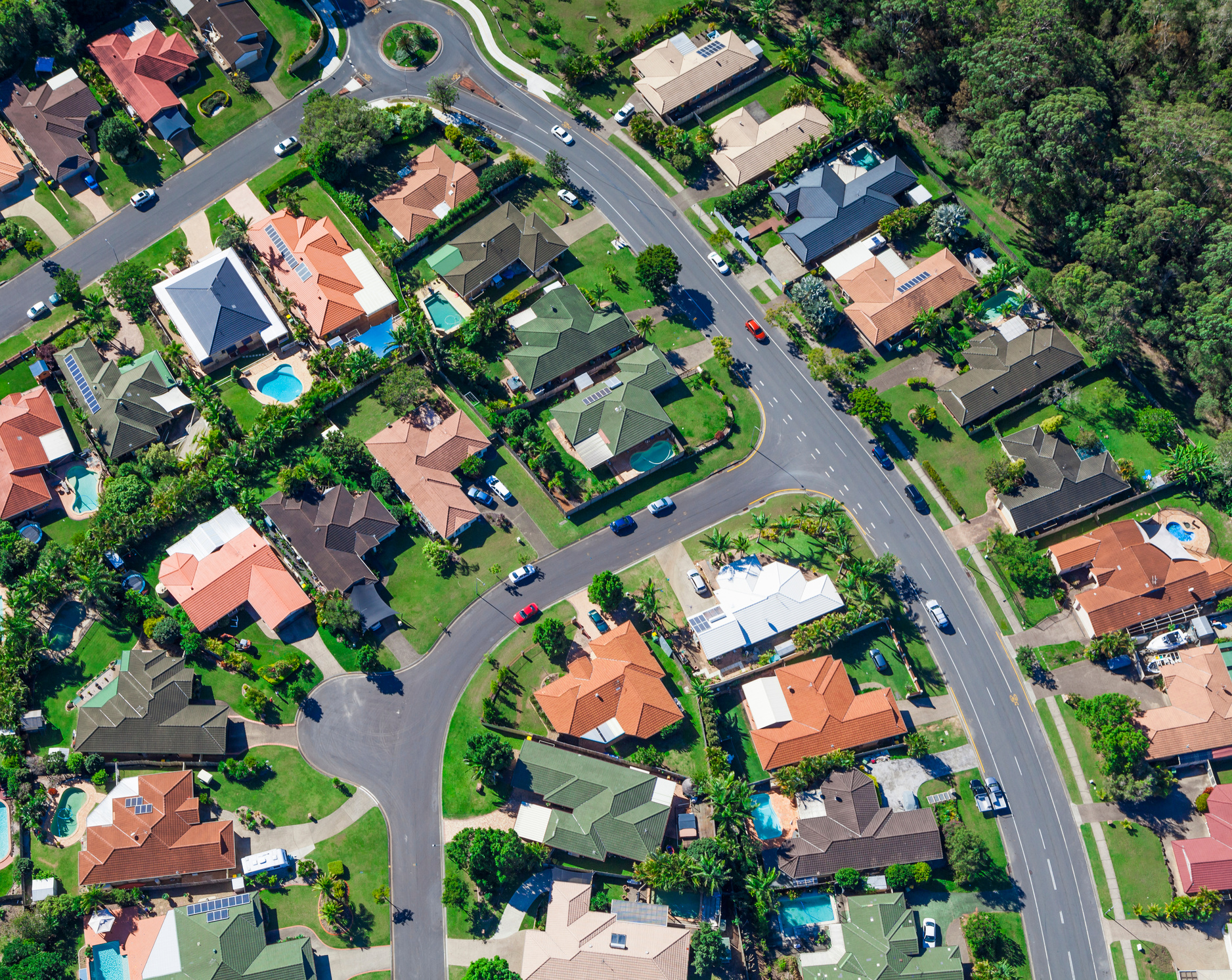 Suburban Houses View